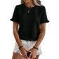 📢📢 50% OFF !! ⏰ Women's Elegant Ruffle Sleeve Summer Top – Flirty Sleeves, Breathable Fabric & Effortlessly Feminine 🌸✨