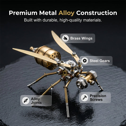 🐝 Build Your Own Metallic Bee – Precision 3D Puzzle for Mindful Relaxation & Desk Display. 50% Off. UK Stock
