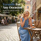 Women's Sleeveless Maxi Denim Dress with Pockets