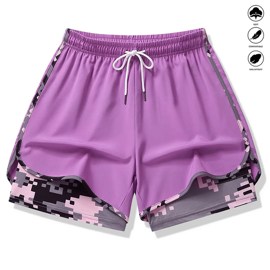 🎉 2026 Sale — Over 30,000 Sold! 🏃‍♀️ Women's Casual Athletic Shorts with Built-in Liner – 2-in-1 Design, Breathable & Perfect for Running, Gym & Everyday Wear 💪✨