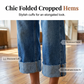 👖 50% OFF NOW! 💙 Women's High-Waisted Wide-Leg Cropped Jeans – Button front, cropped length & soft stretch denim for a flattering, vintage-inspired silhouette 🌿