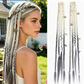 💇‍♀️ 50% OFF! ✨ Maillard Style Pre-Braided Hair Extensions – Bohemian Braids, Metallic Accents & Festival Ready 🌸