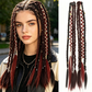 💇‍♀️ 50% OFF! ✨ Maillard Style Pre-Braided Hair Extensions – Bohemian Braids, Metallic Accents & Festival Ready 🌸