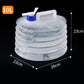 📢📢50% OFF!! ⏰ 💧 Collapsible Water Container with Spigot – Portable Folding Water Jug for Camping, Picnic, Outdoor & Emergency Use ✨