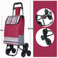 🛒 From Boot to Door, Up Stairs with Ease – Portable Folding Cart with 6-Wheel Stair Climber. Free UK Delivery