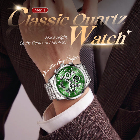 ⏳Limited-Time 50% OFF✨Men's Classic Quartz Watch, Timeless Wrist Watch With Durable Strap For Daily Wear🖤