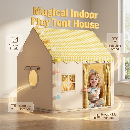 🎒 Dream Play Tent for Kids – Quick pop-up design, foldable & portable. Perfect for indoor playdates, garden picnics & family trips. Includes storage bag for effortless tidying 🧺