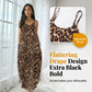 🐆 Women's Leopard Print Spaghetti Strap Maxi Dress | Fierce Silhouette, Flowy Fabric & Perfect for Summer Nights & Holidays