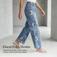 💃 Women's Floral Print Straight-Leg Jeans – Flattering high-waist design, straight-leg silhouette & easy to dress up with heels or down with trainers. A wardrobe essential 🌸