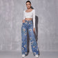 💃 Women's Floral Print Straight-Leg Jeans – Flattering high-waist design, straight-leg silhouette & easy to dress up with heels or down with trainers. A wardrobe essential 🌸