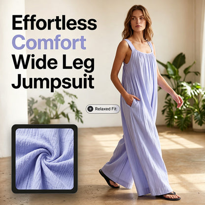 🌬️ Women's Casual Wide-Leg Jumpsuit – Soft, breathable fabric with a relaxed wide-leg cut that moves with you. Ideal for lounging at home, running errands or meeting friends for brunch 🧺