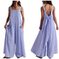 🌬️ Women's Casual Wide-Leg Jumpsuit – Soft, breathable fabric with a relaxed wide-leg cut that moves with you. Ideal for lounging at home, running errands or meeting friends for brunch 🧺