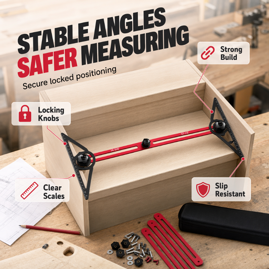 ⏱️ Multi-Function Woodworking Marking Tool Kit – Eliminate guesswork and speed up your layout with this all-in-one set. Perfect for mortise & tenon joints, dovetails, scribing & precise measurements. A time-saving essential for any woodworker 🌳