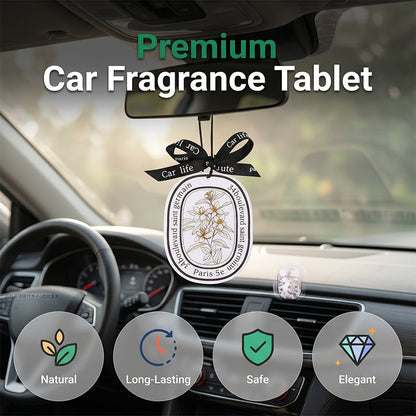 🍃 Hanging Car Air Freshener Scent Card – Delivers a steady, long-lasting fragrance for your car, van or caravan. Compact, discreet and easy to hang on the rearview mirror, sun visor or grab handle 🌿