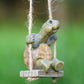 🏆 Surprise Price: Only £14.99!!! 🐢 Whimsical Turtle Swing Decor – A Charming Hanging Ornament for Garden, Patio & Indoor Spaces 🌿✨