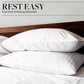 🏨 Hotel Comfort Bed Pillows – Designed to replicate the plush, supportive feel of luxury hotel bedding. Premium hollowfibre filling, medium-firm support & a breathable cotton cover for a cool, comfortable sleep 🌙