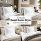 🏨 Hotel Comfort Bed Pillows – Designed to replicate the plush, supportive feel of luxury hotel bedding. Premium hollowfibre filling, medium-firm support & a breathable cotton cover for a cool, comfortable sleep 🌙