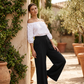 🌬️ Women's Casual Wide-Leg Trousers – Elasticated waist, breathable fabric & a relaxed wide-leg cut. Perfect for lounging at home, running errands or travelling in comfort 🧳