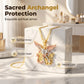 🎉 2026 Sale — Over 25,000 Sold! 😇 Tri-Tone Angel Guardian Pendant Necklace – Gold, Silver & Rose Gold – A Timeless Symbol of Love, Protection & Faith ✨