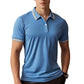 🚆 Men's Contrast Lapel Quick-Dry Short Sleeve T-Shirt – A crisp, collared look without the weight of a full polo. Quick-dry, crease-resistant fabric for busy mornings & commutes. Pairs perfectly with chinos, jeans & shorts 🕶️