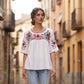 💃 Women's Casual Loose Embroidered Top – Flattering relaxed fit, delicate embroidery detail & airy, moisture-wicking fabric. A versatile piece for warm days & layered evenings 🌸