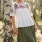 💃 Women's Casual Loose Embroidered Top – Flattering relaxed fit, delicate embroidery detail & airy, moisture-wicking fabric. A versatile piece for warm days & layered evenings 🌸