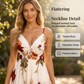 💃 Women's Printed Spaghetti Strap Maxi Dress – Designed to flatter with a V-neckline, adjustable thin straps & a flowing A-line silhouette. A timeless, feminine piece for warm-weather occasions 🌿