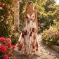 💃 Women's Printed Spaghetti Strap Maxi Dress – Designed to flatter with a V-neckline, adjustable thin straps & a flowing A-line silhouette. A timeless, feminine piece for warm-weather occasions 🌿