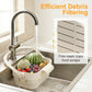 🎁 Last Day Promotion 49% OFF 🔥 Collapsible Faucet-Hanging Sink Strainer Basket – Clip-On, Space-Saving & Perfect for Kitchen Scraps & Tea Bags 🧽✨