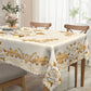 🍽️ Sunday Roast Ready – Waterproof Gold Rose Tablecloth. Embossed & Stain-Proof. Half Price Today. Free UK Delivery