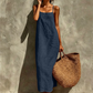 🎉 LIMITED TIME 50% OFF! 👗 Women's Casual Solid Colour Slip Dress – Lightweight Cotton Blend & Flowing Maxi Length – Effortlessly Elegant 🌸✨
