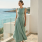 🌸 Women's Sleeveless Round Neck Wrap-Waist Maxi Dress | Flattering Silhouette, Flowy Hem & Perfect for Summer Days & Holidays