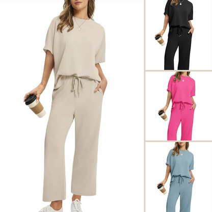 👚👖 Women's Soft Casual Top & Trousers Set | Relaxed Fit, Lightweight & Effortlessly Comfortable for Everyday Wear