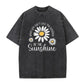 🌼 Unisex Vintage Washed Daisy Print T-Shirt | Relaxed Loose Fit, Soft Retro Fabric & Effortless Street Style