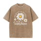 🌼 Unisex Vintage Washed Daisy Print T-Shirt | Relaxed Loose Fit, Soft Retro Fabric & Effortless Street Style