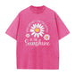 🌼 Unisex Vintage Washed Daisy Print T-Shirt | Relaxed Loose Fit, Soft Retro Fabric & Effortless Street Style
