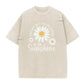 🌼 Unisex Vintage Washed Daisy Print T-Shirt | Relaxed Loose Fit, Soft Retro Fabric & Effortless Street Style