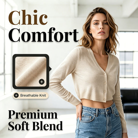 🌸 Women's Thin Cropped Cardigan – Button-Front, Lightweight Summer Shawl & Perfect Layering Piece for Slip Dresses & Camis