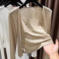 🌸 Women's Thin Cropped Cardigan – Button-Front, Lightweight Summer Shawl & Perfect Layering Piece for Slip Dresses & Camis