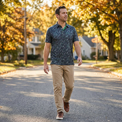 Men's Printed Short-Sleeve Shirt 🌴 Bold Prints, Breezy Vibes – Your Go-To for Sun-Soaked Days ✨