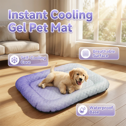 ❄️ Cooling Gel Mat for Pets | Self-Cooling, Pressure-Activated & Perfect for Dogs & Cats on Hot Summer Days 🐾
