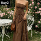 🌸 Women's Fashion Polka Dot Strapless Dress | Sweetheart Neckline, Flirty Print & Perfect for Summer Days & Parties