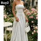 🌸 Women's Fashion Polka Dot Strapless Dress | Sweetheart Neckline, Flirty Print & Perfect for Summer Days & Parties