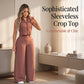 Women's Sleeveless Top & Trousers 2-Piece Set 👚👖 A Breezy, Put-Together Look for Sun-Soaked Days ✨