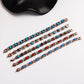 ✨Magnetic Stone Bracelet, Vintage Copper With Turquoise & Coral Beads📿