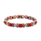 ✨Magnetic Stone Bracelet, Vintage Copper With Turquoise & Coral Beads📿