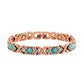 ✨Magnetic Stone Bracelet, Vintage Copper With Turquoise & Coral Beads📿