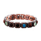 ✨Magnetic Stone Bracelet, Vintage Copper With Turquoise & Coral Beads📿