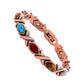 ✨Magnetic Stone Bracelet, Vintage Copper With Turquoise & Coral Beads📿