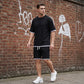 Men's Waffle Knit T-Shirt & Shorts Set 👕🩳 Cosy Texture, Cool Vibe – Your Go-To for Laid-Back Days ✨